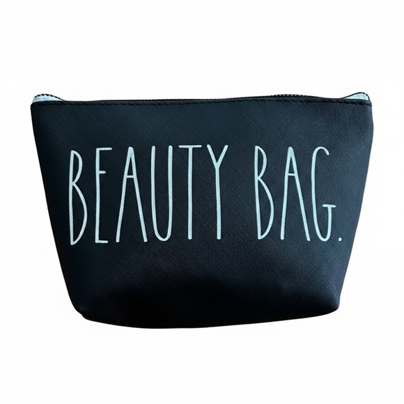 Rae Dunn Handbags - RAE DUNN black Cosmetic Bag Beauty Bag. 8.25“x2.75“x5.5“ NWT
